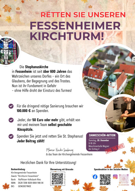 Käsespätzle für den Kirchturm